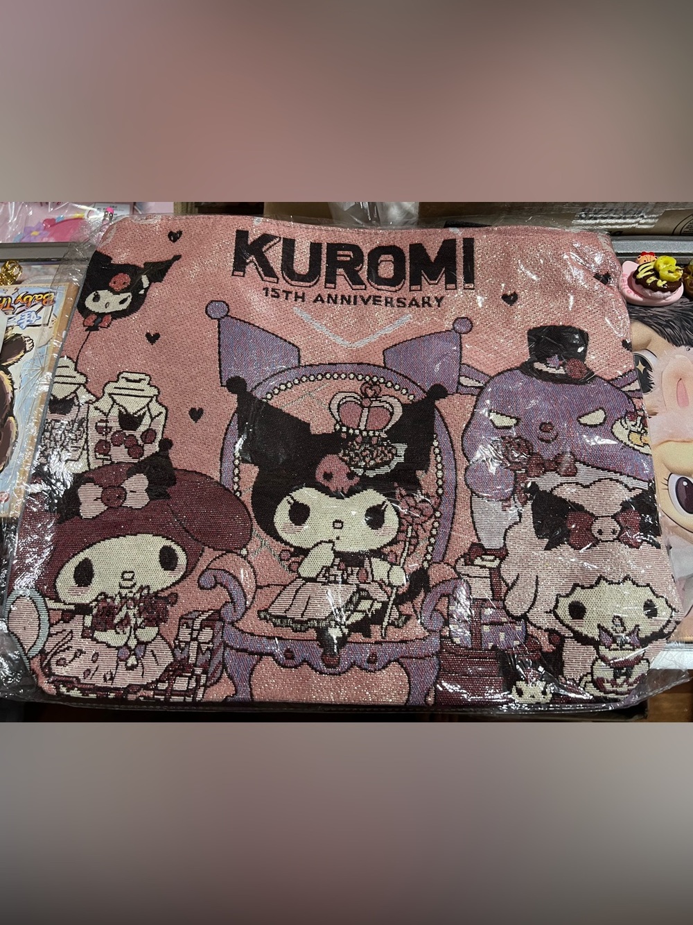 Kuromi tote zipper bag